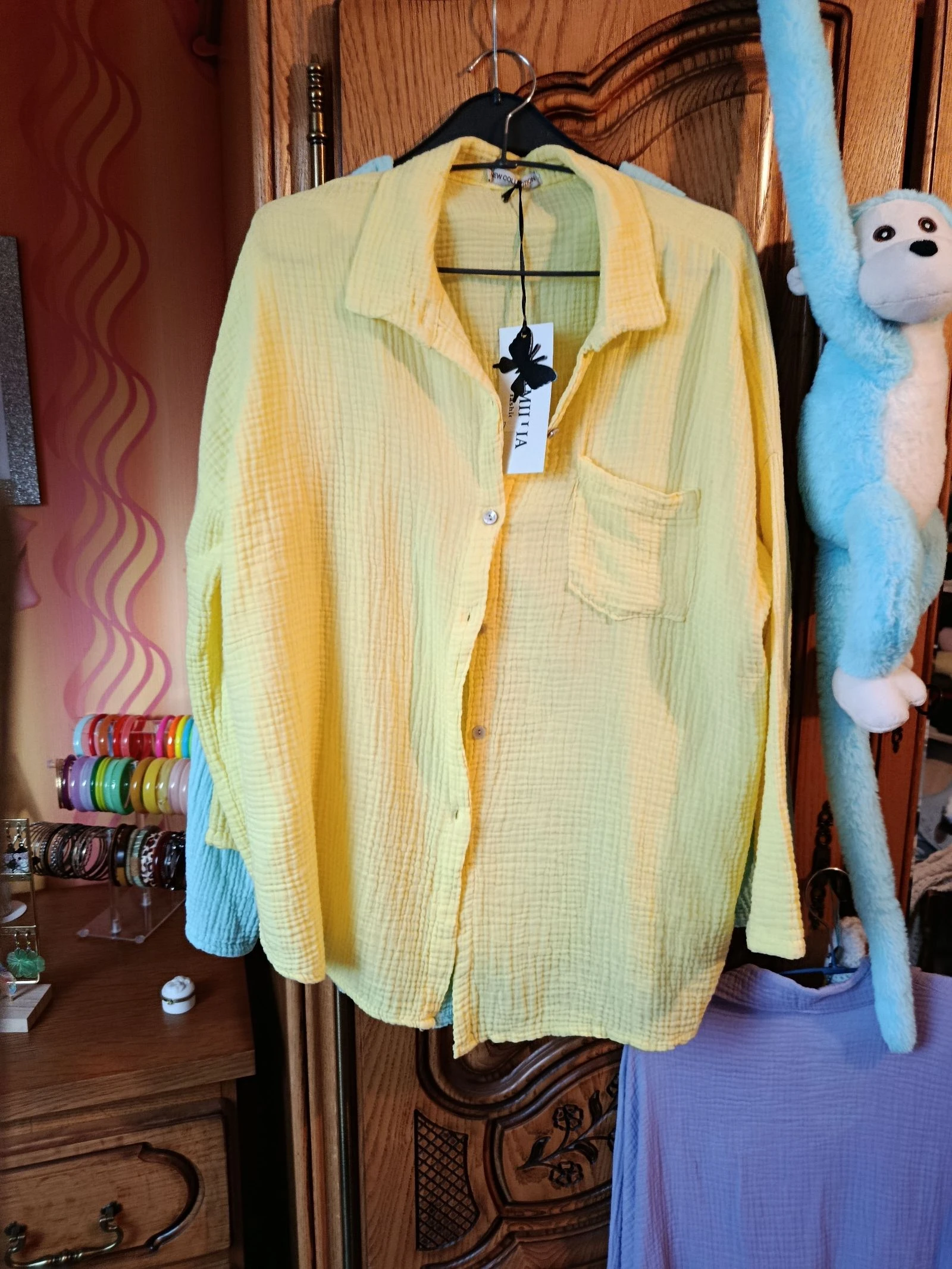 Chemise en gaz de coton 